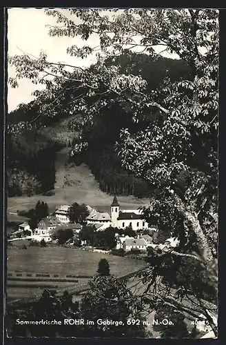 AK Rohr im Gebirge, Panoramaansicht mit der Sommerfrische