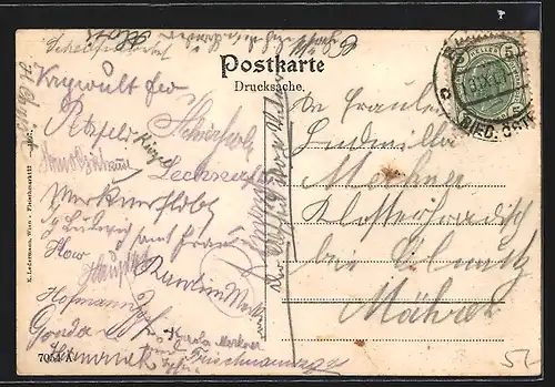 AK Baden bei Wien, K. u. k. Sauerhof, Weilburgstrasse 9-13, Hofansicht