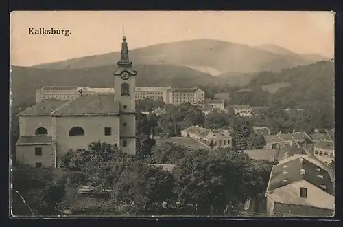 AK Kalksburg, Ortsansicht mit Kirche