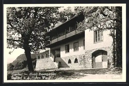 AK Stollhof a. d. Hohen Wand, Das Hotel Baumgartner