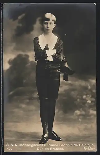 AK Monseigneur Le Prince Leopold de Belgique, Duc de Brabant