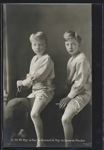 AK LL. AA. RR. Mgr. Le Duc de Brabant et Mgr. Le Comte de Flandre