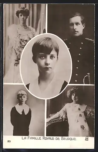 AK La Famille Royale de Belgique, belgische Königsfamilie