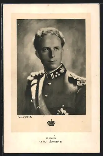 AK Le Roi Leopold III von Belgien