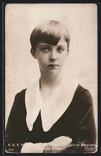 AK Monseigneur Le Prince Leopold de Belgique