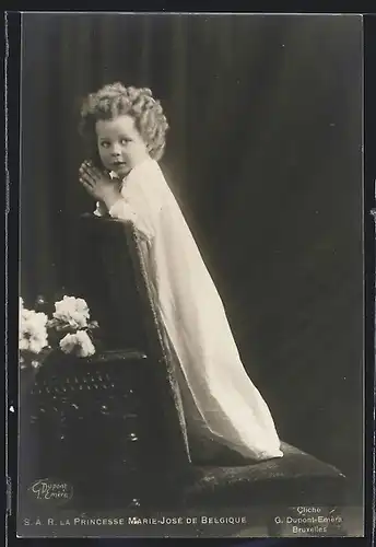 AK La Princesse Marie-José de Belgique