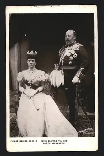 AK King Edward VII. and Queen Alexandra