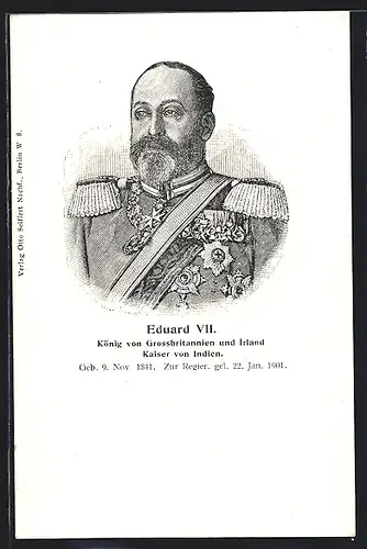 AK Eduard VII. König von Grossbritannien und Irland, Kaiser von Indien