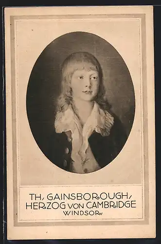 AK Th. Gainsborough, Herzog von Cambridge, Windsor