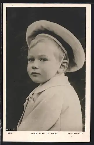 AK Prince Henry of Wales mit Matrosenmütze