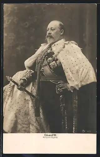 AK König Eduard VII. von England in Uniform
