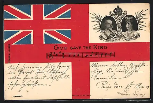 AK God save the King, King Edward VII. & Queen Alexandra