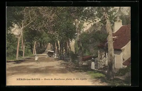 AK Neris-les-Bains, Route de Monflucon plaine de Ste-Agathe