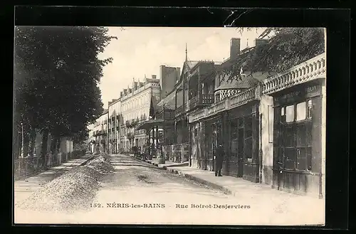 AK Neris-les-Bains, Rue Boirot-Desjerviers
