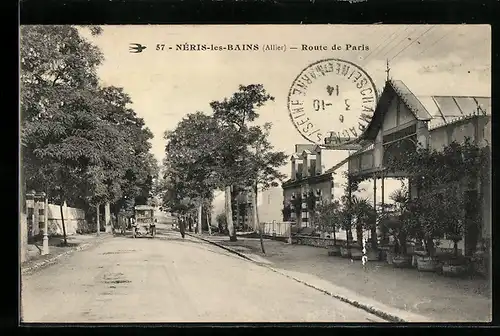 AK Neris-les-Bains, Route de Paris