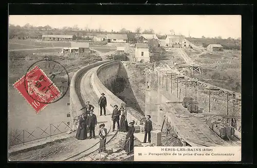AK Neris-les-Bains, Perspective de la prise d`eau de Commentry