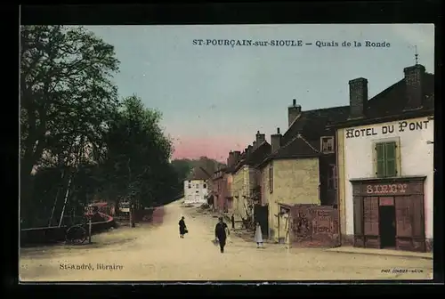 AK Saint-Pourcain-sur-Sioule, Quais de la Ronde et Hotel du Pont