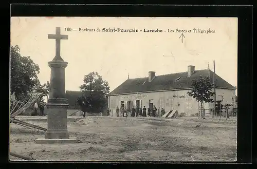 AK Saint-Pourcain-Laroche, Les Postes et telegraphes