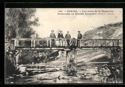 AK Huriel, Les rives de la Magieure, Passerelle au Moulin Jacquelot