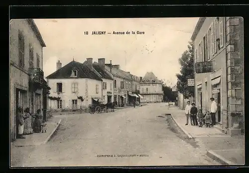 AK Jaligny, Avenue de la Gare