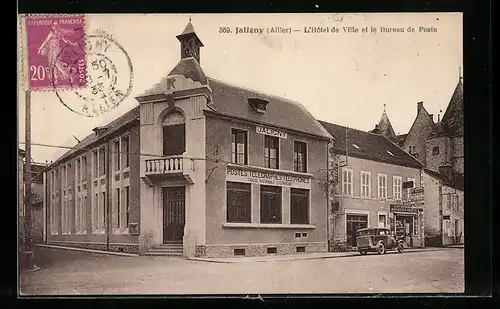 AK Jaligny, L`Hotel de Ville et le Bureau de Poste