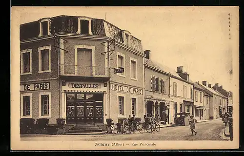 AK Jaligny, Rue Principale, Hotel de Paris