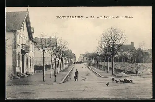 AK Montmarault, L`Avenue de la Gare