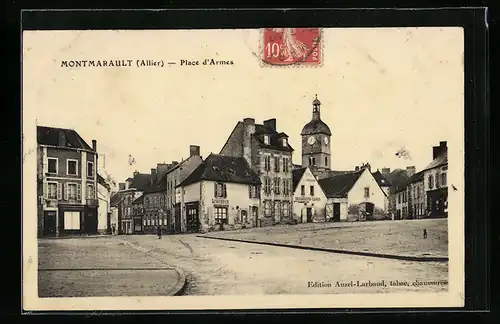 AK Montmarault, Place d`Armes, l`Eglise