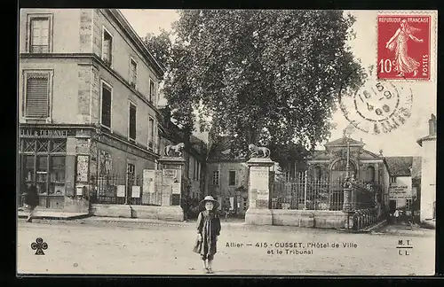 AK Cusset, l`Hotel de Ville et le Tribunal