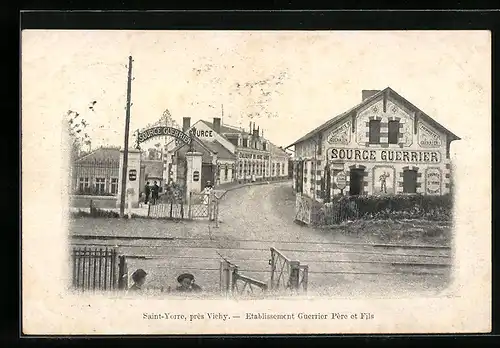 AK Saint-Yorre, Etablissement Guerrier Pere et Fils mit Besuchern