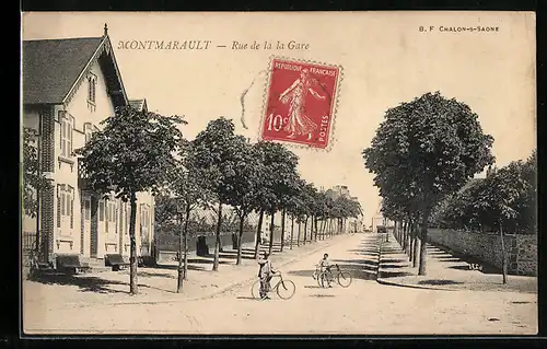 AK Montmarault, Rue de la Gare