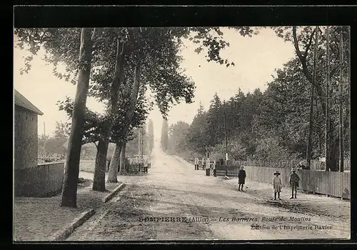 AK Dompierre, Les Barrieres, Route de Moulins