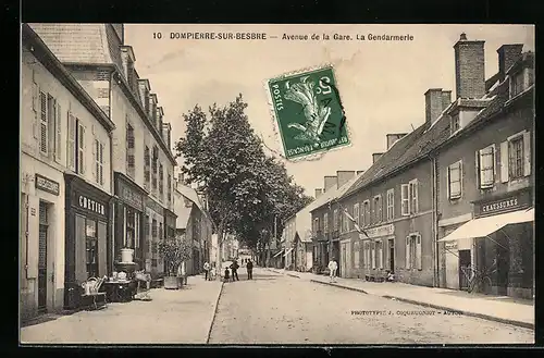 AK Dompierre-sur-Besbre, Avenue de la Gare, La Gendarmerie