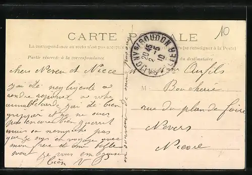 AK Dompierre-sur-Besbre, La Poste et la Gendarmerie