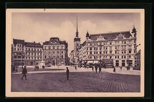 AK Brünn / Brno, Central Kino und Geschäfte
