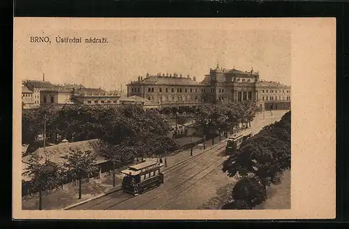 AK Brno, Ústredni nádrazi, Strassenbahnen