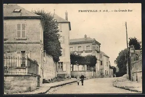 AK Frouville, La Grande Rue