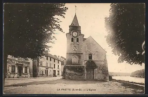 AK La Frette, L`Eglise, facade