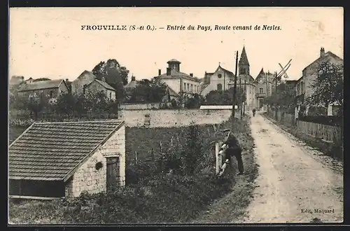 AK Frouville, Entrée du Pays, Route venant de Labbeville