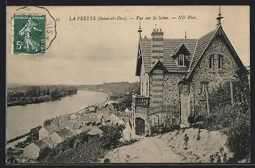 AK La Frette, Vue sur la Seine