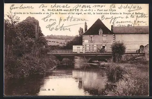 AK St-Clair-sur-Epte, Pont sur l`Epte