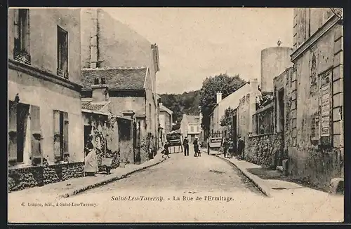 AK Saint-Leu-Taverny, La Rue de l`Ermitage