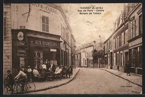 AK Taverny, Rue de Paris, Centre, Bureau de Tabacs