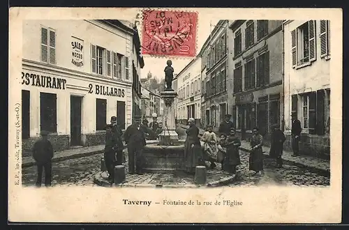 AK Taverny, Fontaine de la rue de l`Èglise