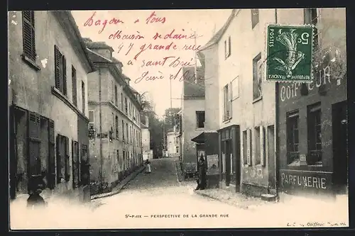 AK Saint-Prix, Perspective de la Grande Rue
