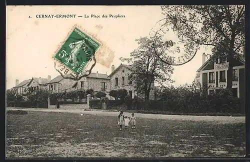 AK Cernay-Ermont, La Place des Peupliers