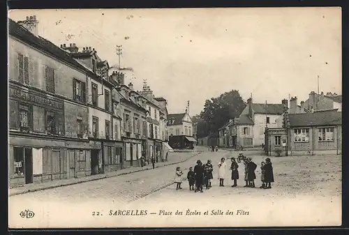 AK Sarcelles, Place des Ecoles et Salle des Fetes