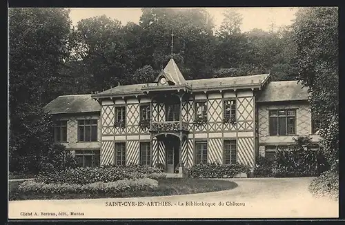 AK Saint-Cry-en-Arthies, La Bibliotheque du Chateau
