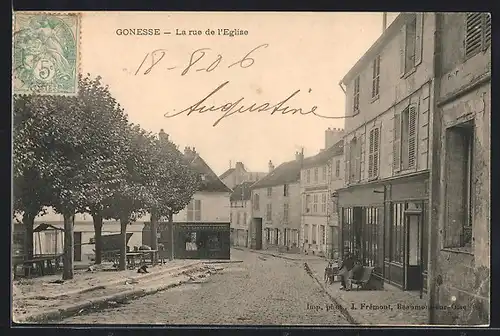 AK Gonesse, La rue de l`Eglise