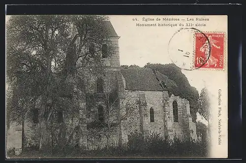 AK Mezieres, Eglise, Les Ruines